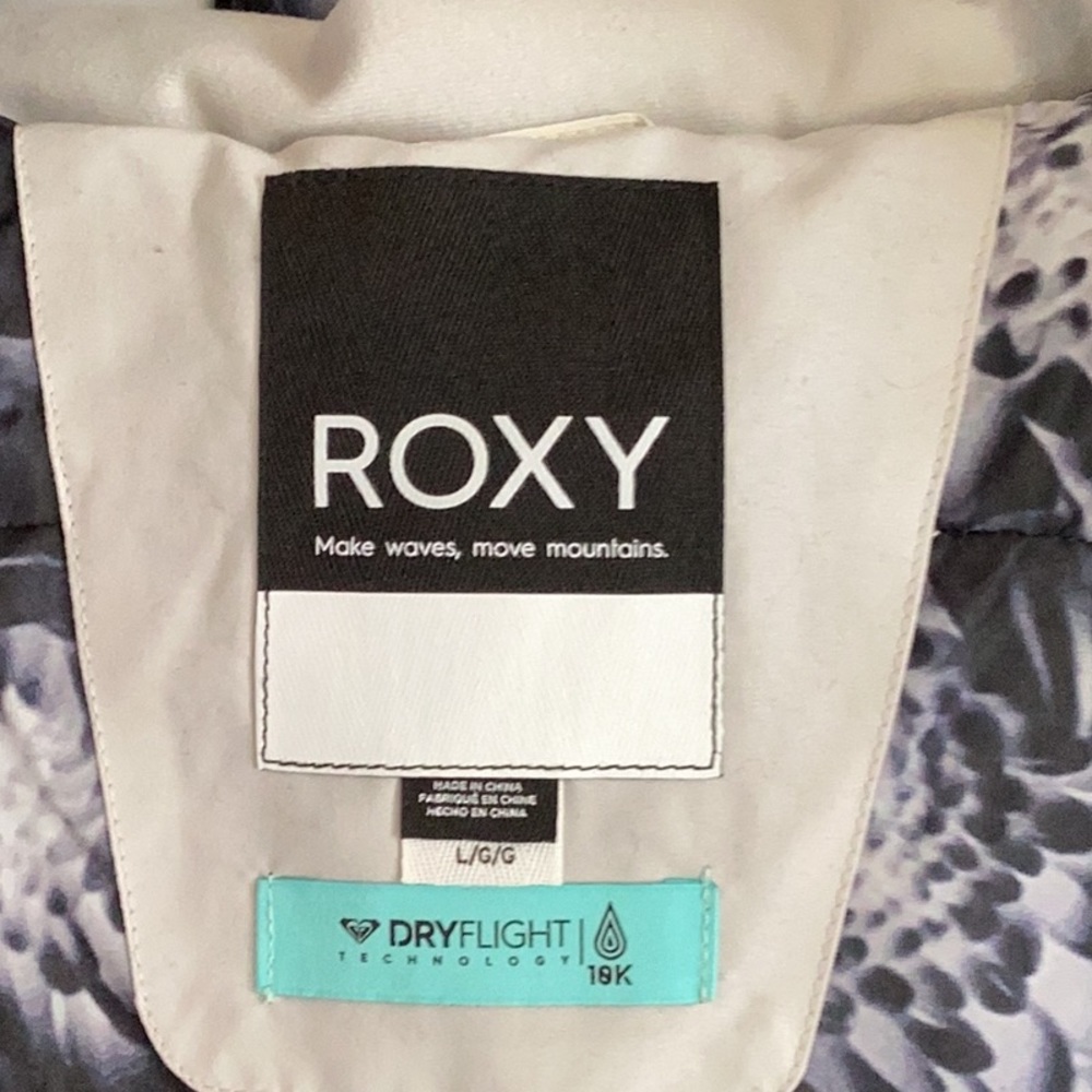 NWT ROXY CREAM AND PINK QUINN SNOWBOARD JACKET SIZE L - Picture 5 of 12